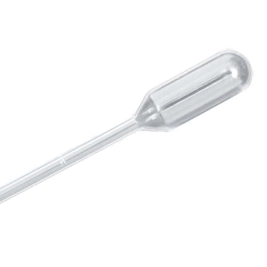 Cole-Parmer Essentials Economic Transfer Pipette, 1.5 mL, Graduated to 0.3 mL; 500/Box