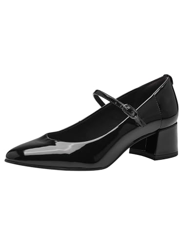 Tamaris Damen Pumps Vegan schwarz 38