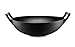 BlackBruntmor 14 inch Traditional Cast Iron Wok with Large Loop handle, Suitable for Stovetop, iron bowl for cooking, Non-stick Deep fry pan, Compatible for oven and Stovetop,Black