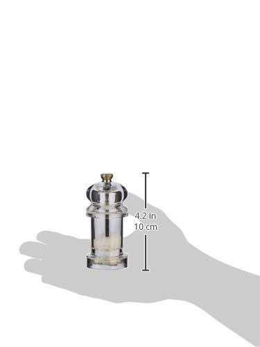 Cole & Mason H57502P 575 Clear Salt Mill, Precision+, Acrylic, 105 mm, Single, Includes 1 x Salt Grinder