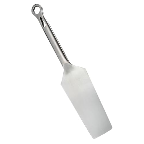 WOONEKY Trowel de Acero Inoxidable para Albañilería y Enlucido Herramienta Doble Cara para Acabado de Cemento Ladrillo y Azulejos Cuchilla Plana Pequeña Resistente y Multifuncional