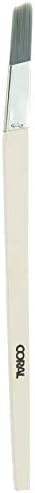 Coral 33472 Precision Angled Lining Fitch Paint Brush with Platinum Easy Clean Filaments 0.5 inch