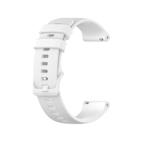 MEVMEVGNLN Fit For Garmin For Venu 3/3s/2/2s �p�V���R�����E�H�b�`�o���h�X�g���b�v�AFit For For Vivoactive 3/4/4s �p(White Strap,22mm universal)