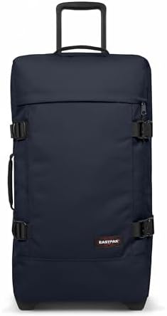 EASTPAK Tranverz M Koffer 78L (67 x 35,5 x 30 cm), mittelgroßer Reisekoffer mit Rollen, leichtes Gepäck mit 2 Fächern, Teleskopgriff & TSA-Schloss - Ultra Marine