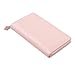 Filofax Saffiano Zip Organizer, Personal Compact Size, Blush - Cross-Grain, Leather-Look, Six Rings, Week-to-View Calendar Diary, Multilingual, 2025 (C022699-25)