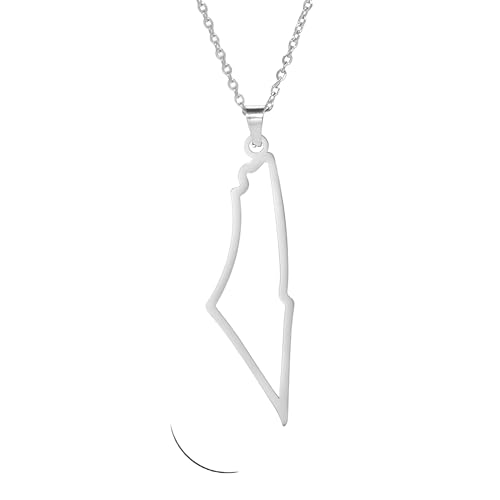 Collier pendentif Israël argent sterling 925 cadeau idéal pour patriotes