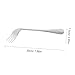 jojofuny Ergonomic Angled Feeding Fork Spoon Stainless Steel Non-Slip Right Hand Curve for Patients