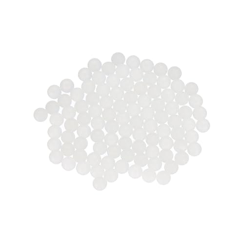 uxcell 200pcs Nylon Bearing Balls 2mm Solid Plastic Balls, G1 Precision Bearing Ball Frosted Surface, White