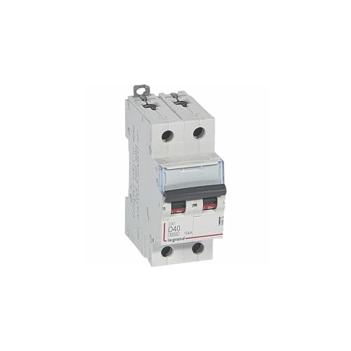 408019 Disjoncteur bipolaire 40A Legrand DX3 2P courbe D à vis