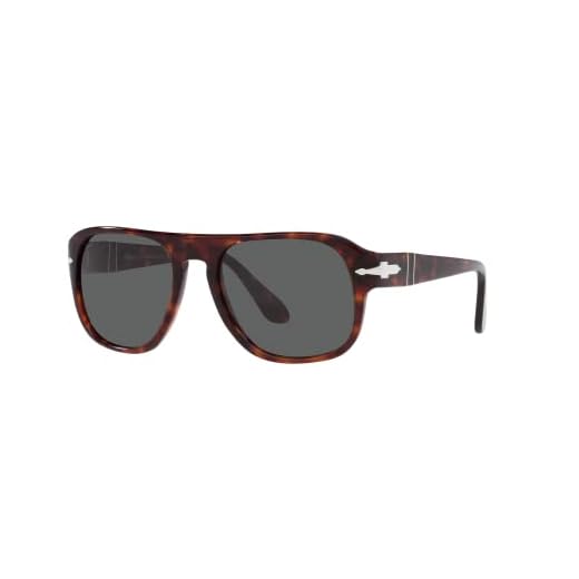 Persol 3310S 24/B1 57 - Óculos de Sol Wrap Around Moderno Unissex para Adultos com UV Proteção e Lentes Marrom Polarizado