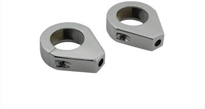 V-Twin Manufacturing Turn Signal Clamp Kit for 35mm Fork Tubes 31-0304