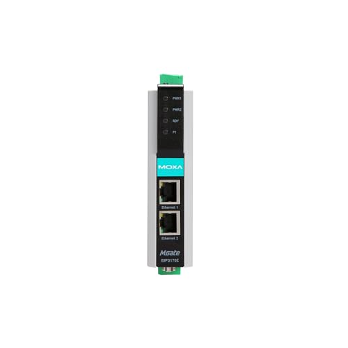 MOXA MGate EIP3170 Puerta de enlace 1 puerto DF1 a EtherNet/IP, temperatura de operación 0 a 55°C miniatura 3
