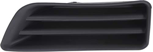 Evan Fischer Front Fog Light Cover Compatible With Honda Accord 2006-2007, Black, Sedan, Driver Side