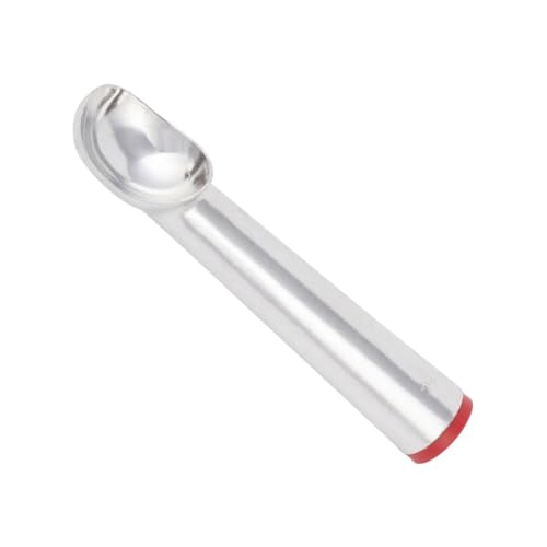 Soro Essentials- 1-1/2 oz Ice Cream Dipper 24 Red Color Aluminum Self-Defrosting -Ice Cream Scoop Ice Cream Spoon for Gelato Cookie Dough Sorbet Almond Home Kitchen Restaurant