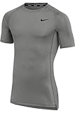 Nike Mens Pro Fitted Short Sleeve Training Tee (Medium Grey)