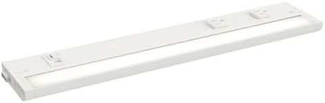 Maxim Lighting UCL-89864WT-3PO CounterMax 5K - 10W 1 LED Under Cabinet with 3 Prong-1 Inches Tall and 18 Inches Length, Finish Color: White