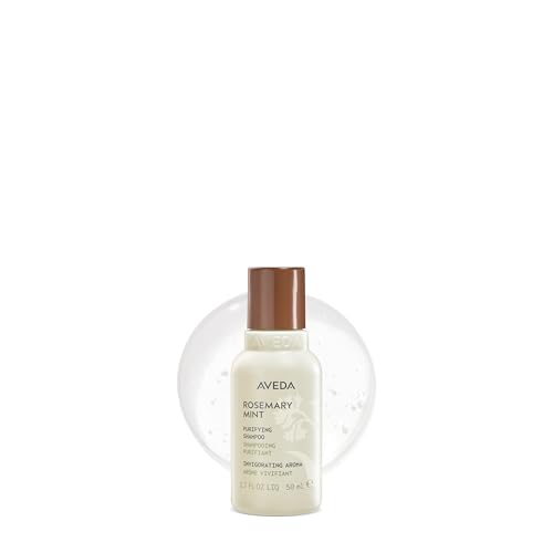 Aveda Rosemary Mint Purifying Shampoo | Clarifying Shampoo | Gently Removes Buildup, Adds Shine | For Normal to Oily Hair, Fine to Medium Hair | Invigorating Aroma| 97% Naturally Derived*, 1.7 Fl Oz