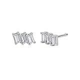 💖 MATERIAL: Las agujas de los aretes están hechas de plata esterlina y las otras partes están hechas de cobre. Estos aretes son livianos y cómodos de usar, no sobrecargarán sus oídos.