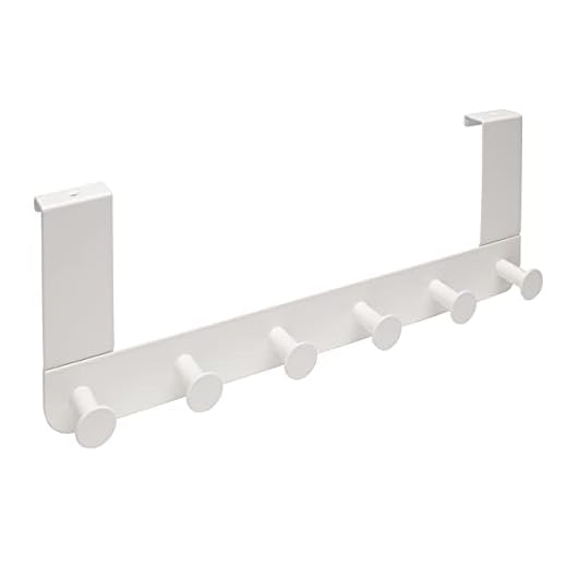 IKEA Upphängningshängare för dörr, metall, vit med 6 upphängningskrokar