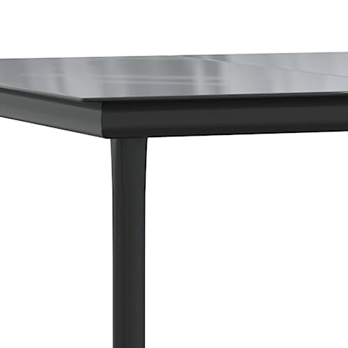 Ensemble à Manger de Jardin Solivagant avec Coussins 3 pcs Noir de 35.2 KG