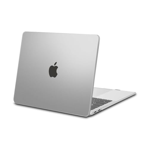 Image of MOSISO Compatible with MacBook Air 13 inch Case 2022 2021 2020 2019 2018 Release A2337 M1 A2179 A1932 Touch ID, Plastic Hard Shell Cover Compatible with MacBook Air 13.3 inch Case, Frost