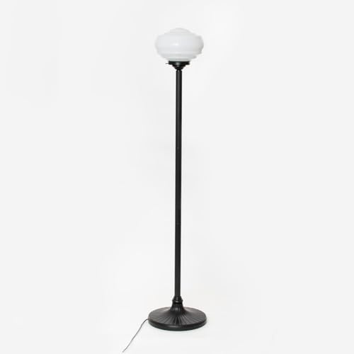 Lampadaire Alphonse Moonlight Art Deco Trade en verre et métal - 2