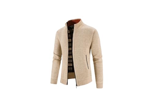 Men's Winter Warm Cardigan Sweaters Slim Fit Casual Knitted Sweater Casual Ribbed Knitted Sweater for Men