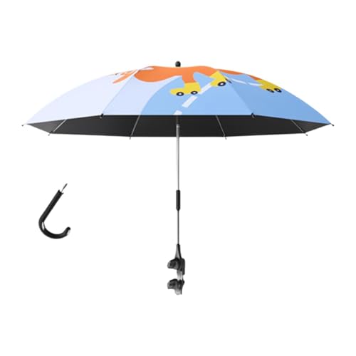 Sombrilla para cochecito con clip ajustable y cubierta resistente a los rayos UV