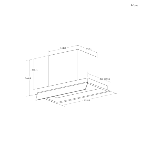 Hotte Haier HAPY9CBS4BG – 629 m³/h Canalisation / Recirculation - vue 7