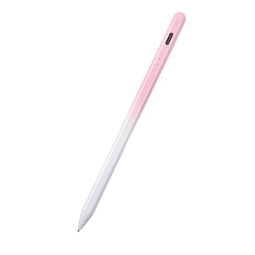 SZAMBIT Canetas Stylus Ativas para Telas Sensíveis ao Toque,Lápis Magnético Recarregável Universal Compatível com iPad/iPhone/Mi/TAB GALAXY/Android e outros dispositivos de smartphone (Gradiente Rosa)