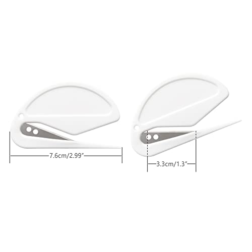 3 Pcs Letter Opener Slitter For Letter Openers With Blade For Envelope, Package, Paper Cut, Safe Mail Opener, Letter Opener Envelope Slitter, Red, Black And White #TOP3