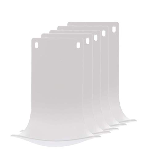 Image of 5PCS Drip Tray for Wall Mounted Soap Dispenser, Prevent Dripping and Spraying, Dispenser Stand, Water Tray, Detergent Cup Holder (White)