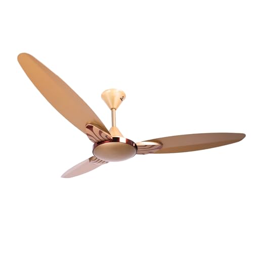 Image of Omen Changing Lives 1200mm Falcon Prime Ceiling Fan | Powerful & Decorative Fan with Elegant Design | High Air Delivery 210 m /min | 400 RPM Speed | BEE Star Rated | 2-Year Warranty (Golden)