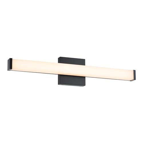 WAC Lighting Slim LED 24in Bathroom Vanity & Wall Light with 5CCT Selectable Color Temperature in Black
