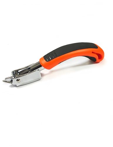 luvilly1 Pack Orange Heavy Duty Upholstery Staple Remover, Ergonomic Staple Puller Tool Construction Staples Removers, Strength Staples Puller for Upholstery/Furniture