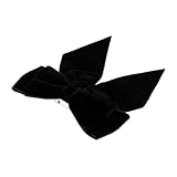 WRITWAA Broche Nœud Velours Double Couche Noir Broche à Vêtements Femme Épingle Légè...