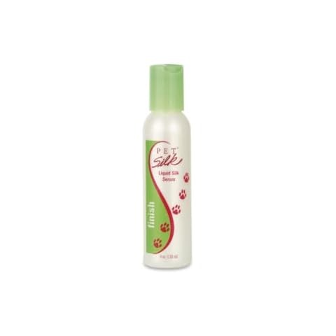 Pet Silk Liquid Silk Serum 2oz, Leave-in Finishing Spray Conditioner & Detangler, Inused with Silk, Vitmain E & Panthenol Designed for a Shiny, Healthy & Moisturized Skin & Coat Cover