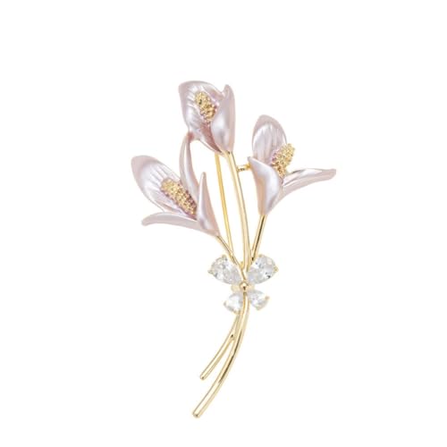 Corsage fleur Mori Lily pour accessoiriser vos looks de bureau et sorties en cardigan