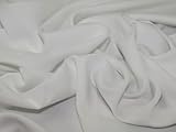 Nachhaltigkeit: recycelt Anzugstoff aus recyceltem Polyester, Weiß, Meterware