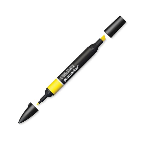 Image of Winsor & Newton Promarker, Alcohol Based Markers, Canary (Y367), Double Tipped Drawing Marker Set for Artists, Graphic Designers, Illustrators - Chisel & Fine Twin Tip, Streak Free Coverage