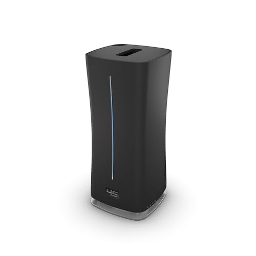 Stadler Form Luftbefeuchter Eva little, platzsparender Ultraschall-Vernebler, für Räume bis 50 m², mit Hygrostat und Auto Modus, schwarz