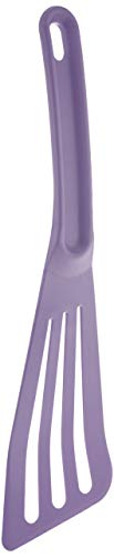 Mercer Culinary Hell's Tools Hi-Heat Slotted Spatula, 12 Inch x 3.5 Inch, Purple