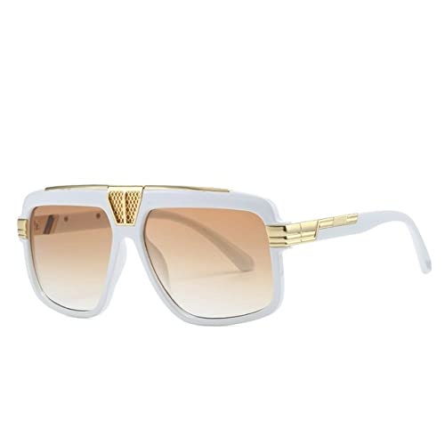 Lunettes de soleil carrées vintage à haute protection UV400