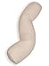 Squishy Deluxe Microbead Body Pillow - Cream with Zippered Removable Cover Hypoallergenic Provides Full Body Support by Squishy Deluxe