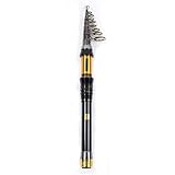 Teleskop Angelrute Mini Tragbare Sea Fishing Carbon Rod Angelrute Keramikdraht Ring (3.0m)