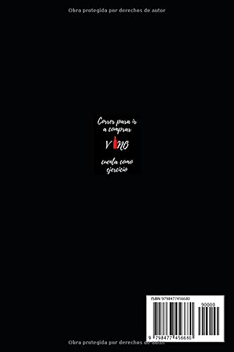 Miniatura 2 de CORRER PARA IR A COMPRAR VINO Libreta cuaderno para registrar las catas de vino. Ordenar y anotar DOC, nombre del vino, apariencia, aroma, cuerpo,