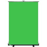 Itek Green Screen - 148x190cm, tela retrattile antipiega, telaio pneumatico a X, custodia in alluminio portatile