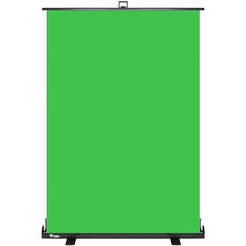 Itek Green Screen - 148X190Cm, Tela Retrattile Antipiega, Telaio Pneumatico A X, Custodia In Alluminio Portatile
