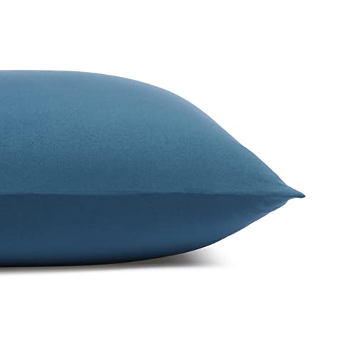 Amazon Basics Lightweight Super Soft Easy Care Microfiber 4-Piece Bed Sheet Set with 14-Inch Deep Pockets, California King, Dark Teal, Solid