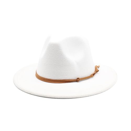 Lanshui Accessori, Fedora Lana Morbido Feltro Cappello, Giallo...